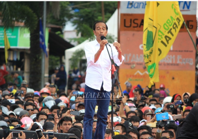 Bangunkan  Infrastruktur di Sulbar ,Ini Janji Jokowi Saat Kampanye Akbar