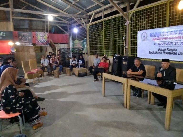 Sambut Pemindahan Ibukota Negara,Annggota DPRD Sulbar Yusri Nur Sosialisasi Perda APBD Arah Kebijakan Sulbar