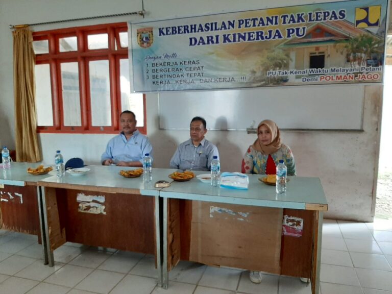 Wakil Ketua Komisi III DPRD Sulbar Lakukan Monitoring evaluasi Jaringan Irigasi Lakejo Kecamatan Tapango Kaupaten Polman  