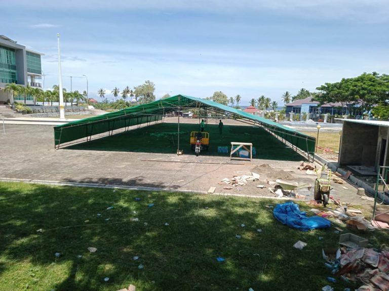 Tenda Darurat DPRD Sulbar Telah Disiapkan Untuk Paripurna