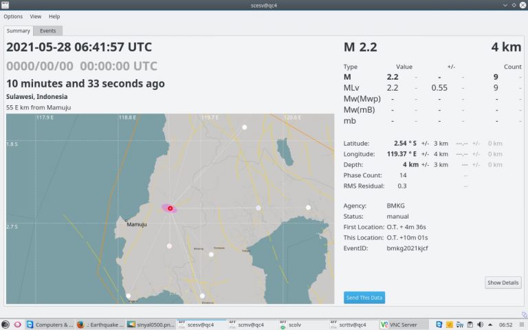 Mamasa Digoyang Gempa 2.2 M