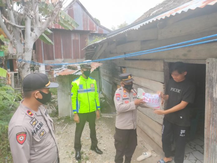 Polres Majene Berbagi Sembako