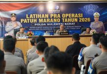 Latpra Ops Patuh Marano 2026, Kapolda Sulbar: Utamakan Inovasi dan Pelayanan, Penegakan Hukum Langkah Terakhir