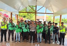 Gandeng Komunitas Ojol dan Opang, Ditlantas Polda Sulbar Cetak Pelopor Keselamatan Jalan Raya